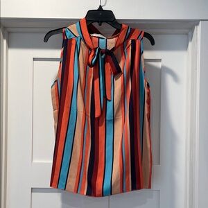 Jon & Anna Multicolor Striped Bow Top